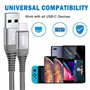 Câble Chargeur USB C [Lot de 4,1M+2M+2M+3M],Cordon Type C 3A Charge Rapide Nylon Tressé pour Samsung Galaxy S20 S21 S22 S23 Plus