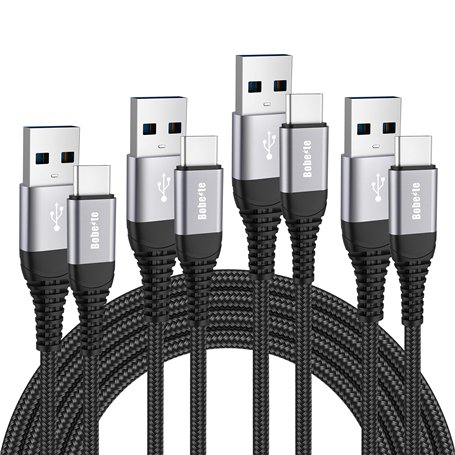 Câble USB C Charge Rapide[Lot de 4