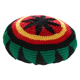 HunterBee Bonnet Rasta en Laine tricotée Reggae Chapeau Rasta jamaïcain coloré Bonnet au Crochet Ample Beret Rasta Homme