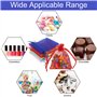 KroY PecoeD 50 Pcs Sachets Organza Coloré, 7 x 9 cm Organza Gift Bags Bijoux Pochette Cadeau en Organza, Sachet Bonbon Organza, 