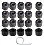 GUUZI 20pcs Couvre-Boulons de Capuchon d'écrou de Roue 17mm Couvre-écrous de Pneu Hexagonaux (4pcs Capuchon de Boulon de Verroui