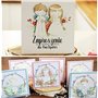 MEJOSER 4 Sets Matrices de Découpe Scrapbooking Baptême Cutting Dies Noël Pochoir Carbone pour Papier Carte Anniversaire Fête Ma