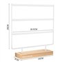 Organisateur de Boucle d'oreille, Support de Boucle d'oreille pour Boucles d'oreilles suspendues (66 Trous et 3 Couches)