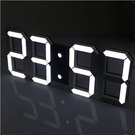 DELIPOP Horloge Murale Numérique LED 3D 21