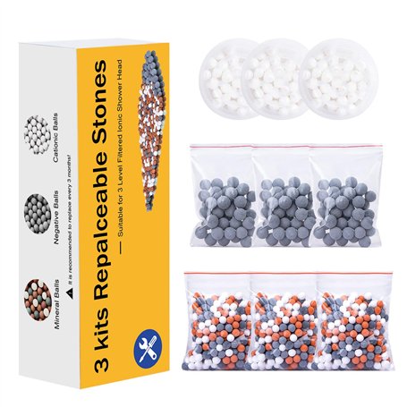 Magichome Lot de 9 boules minérales à ions négatifs pour adoucir l'eau dure