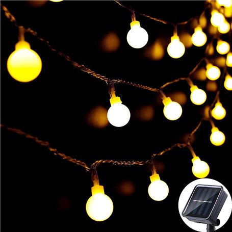 Guirlande lumineuse solaire d'extérieur 60 LED