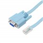 CERRXIAN Câble RJ45 vers port série 9 broches DB9 femelle RS232 vers RJ45 mâle Cat5 Ethernet LAN Rollover Console Câble pour app