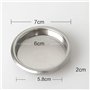 BESTONZON Filtre aveugle en métal de 58mm de machine à café expresso Panier à encastrer arrière pour nettoyer le groupe d'infusi