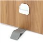 Fdit 4 Pcs Cale Porte Arrêt De Porte en Caoutchouc Résistant Non-Slip Bouchons De Coin avec Supports pour Enfants Bébé Doigt De 