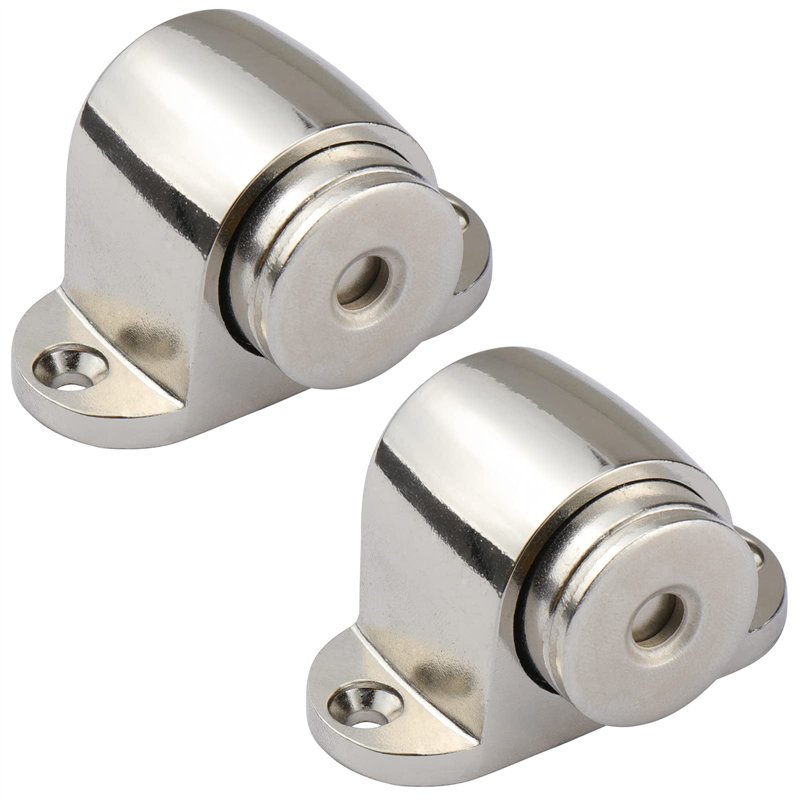 Hysagtek Lot de 2 Butoir de Porte Magnétique Cale Stop Porte magnétique en Acier Inoxydable Catch Arrêts de Porte Door Stoppers 