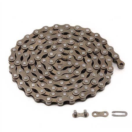 ZONKIE Chaîne de vélo 1 Vitesses 1/2 x 1/8 inch 116 Glieder
