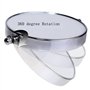 HIMRY Miroir Maquillage de Table 10 Fois grossissant, Ø 20 cm Double Face Miroir cosmétique sur Pied, Miroir pour Salle de Bain,