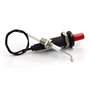 Allumeurs pour Gril à gaz/Grill, allumeur piézo-électrique à Bouton-Poussoir avec Fil de Bougie d'allumage Universel fileté en c