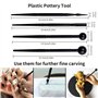 Viesap 25 Pcs Outil Modelage Clay Sculpting Tools Outil Modelage Argile Outil Sculpture Modelage Outil Modelage Silicone, Outil 