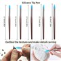 Viesap 25 Pcs Outil Modelage Clay Sculpting Tools Outil Modelage Argile Outil Sculpture Modelage Outil Modelage Silicone, Outil 