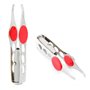 LHKJ 2 Pcs Pince à épiler LED en Acier Inoxydable Pince à épiler Professionnelle Kit