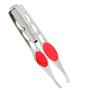 LHKJ 2 Pcs Pince à épiler LED en Acier Inoxydable Pince à épiler Professionnelle Kit, Illuminez Les Zones Sombres