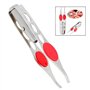 LHKJ 2 Pcs Pince à épiler LED en Acier Inoxydable Pince à épiler Professionnelle Kit, Illuminez Les Zones Sombres