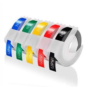 Upwinning 5 Rubans de Marquage 3D Compatible pour Dymo 9mm x 3m - Omega S0717930