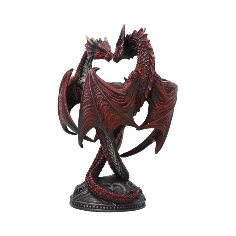 Image secondaire de Nemesis Now Bougeoir en Forme de cœur de Dragon Anne Stokes - 23 cm - en résine - Taille Unique