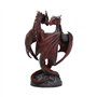 Nemesis Now Bougeoir en Forme de cœur de Dragon Anne Stokes - 23 cm - en résine - Taille Unique