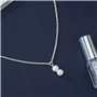 Jovono Boho Colliers avec collier de collier de couches de pendentifs simples et de perles pour femmes et filles (Argent)