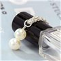 Jovono Boho Colliers avec collier de collier de couches de pendentifs simples et de perles pour femmes et filles (Argent)