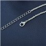 Jovono Boho Colliers avec collier de collier de couches de pendentifs simples et de perles pour femmes et filles (Argent)