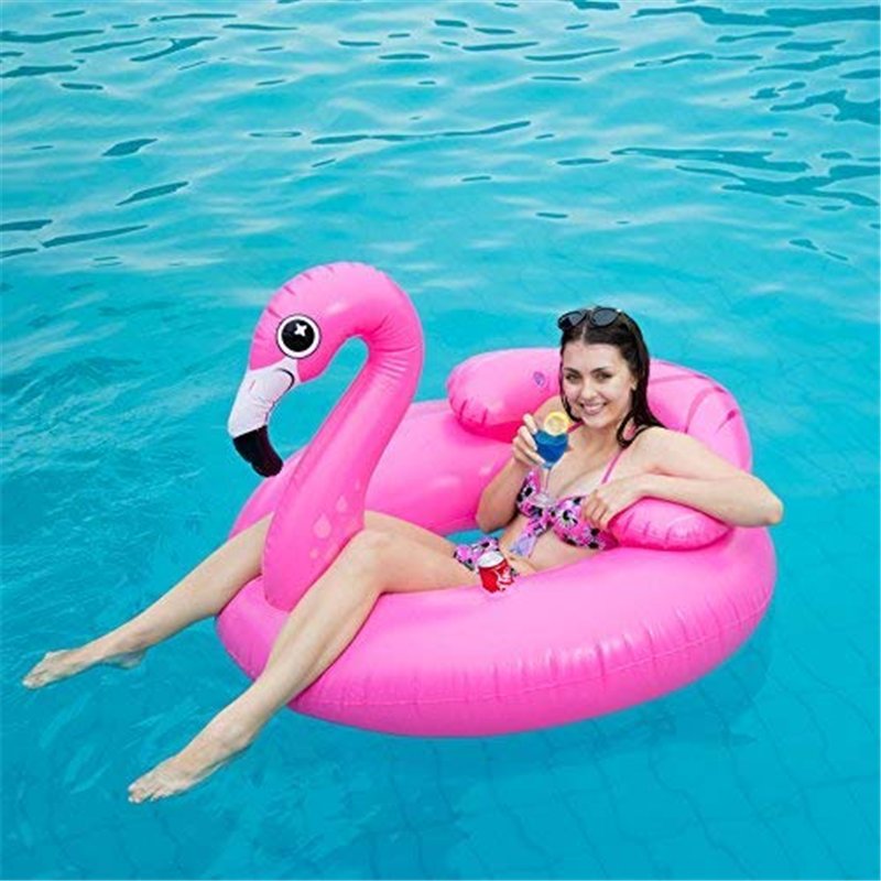 Image secondaire de JOYIN 112 cm Fancy Gonflable Bouée de piscine gonflable avec support rafraîchissant Jouet pour fêtes aquatiques Fête d'été