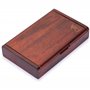Yellow Mountain Imports 28 Tiles Double 6 Dominoes (Pips/Dots) Game Set - Jumbo Tournament Size Dominos with Dark Oak Wood Case