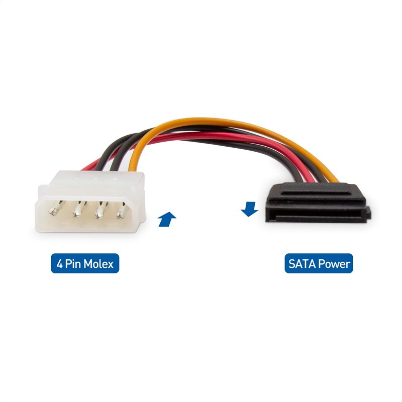 Image secondaire de Cable Matters Câble d'alimentation Molex vers SATA à 4 Broches de Ensemble 3 Pièces(SATA vers Molex) - 15cm
