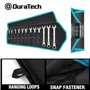 DURATECH Jeu de Clés à Cliquet Articulées, Mixtes à Cliquet Tete Flexible, Lot de Clé Plate à Cliquet 12 pièces 8-19mm, en Acier