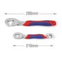 WORKPRO Clés Réglables Serre-Ecrou Multifonctionnelles Kit de Clés Universelles 2-pièce