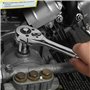 WORKPRO Coffret de Douilles en Cr-V 1/4-inch et 3/8-inch et Clé à Cliquet de Dégagement Rapide (39-Pièce)