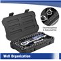 WORKPRO Coffret de Douilles en Cr-V 1/4-inch et 3/8-inch et Clé à Cliquet de Dégagement Rapide (39-Pièce)