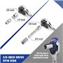 WORKPRO Coffret de Douilles en Cr-V 1/4-inch et 3/8-inch et Clé à Cliquet de Dégagement Rapide (39-Pièce)