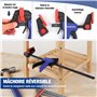 WORKPRO Jeu de 2 Serre-joints à une Main en Acier et Nylon pour une Fixation Précise, Largeur de Serrage de 305 mm, Force de Ser