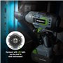 WORKPRO Clé à Choc sans Fil 20V, Boulonneuse à Choc Electrique (300Nm / Vitesse Variable), avec Batterie 4,0Ah et Chargeur, y Co