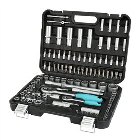 DURATECH Coffret de Douilles Embouts et Clés à Cliquet 108 pièces