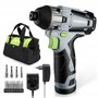 WORKPRO Visseuse à Choc sans Fil 12V avec Batterie 2