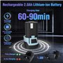WORKPRO Outil Rotatif Multifonction sans Fil 12V avec 114 Accessoires, 5 Réglages de Vitesse Variable 7500-32000 tr/min, pour Me