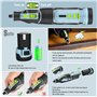 WORKPRO Outil Rotatif Multifonction sans Fil 12V avec 114 Accessoires, 5 Réglages de Vitesse Variable 7500-32000 tr/min, pour Me
