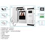uoweky 4,3 pouces Interphone Vidéo Interphone Filaire Interphone Système 700TVL Caméra de Vision Nocturne IR + 3 Moniteur Intéri