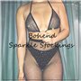Bohend Strass Résille Collants M/L Bas Noir Scintillait Filets de pêche Extensible Taille haute Boîte de nuit Collants Fête Stoc
