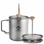 Bestargot Cafetiere Camping en Titane 750ml