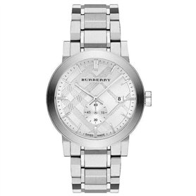 BURBERRY BU9900 Montre chronographe The City Silver pour homme