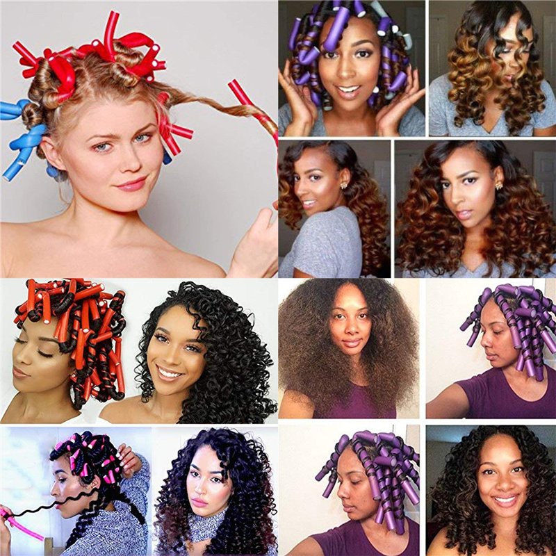 Image secondaire de Queta Bigoudis Cheveux Bigoudi Set Bigoudi en Mousse Coiffure Outil pour Femmes (42Pcs)