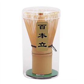 Fouet à matcha en bambou doré fait à la main