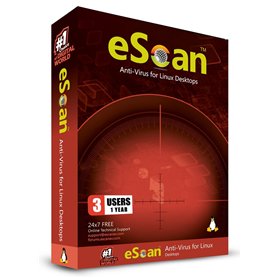 ESCANAV Antivirus pour Linux Desktop 3 utilisateurs 1 an