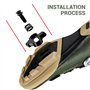 Jeu de plaques de Chaussures de vélo compatibles SPD Antidérapantes Pédal